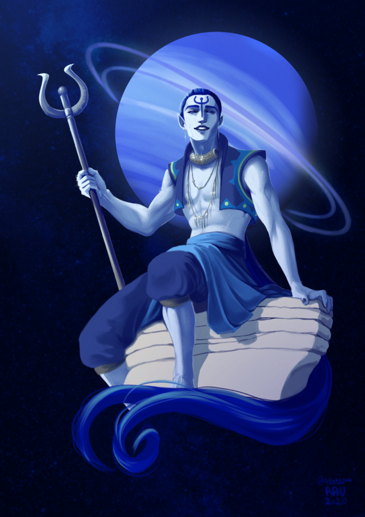 Personnification Neptune de mystique par Lutin Karau